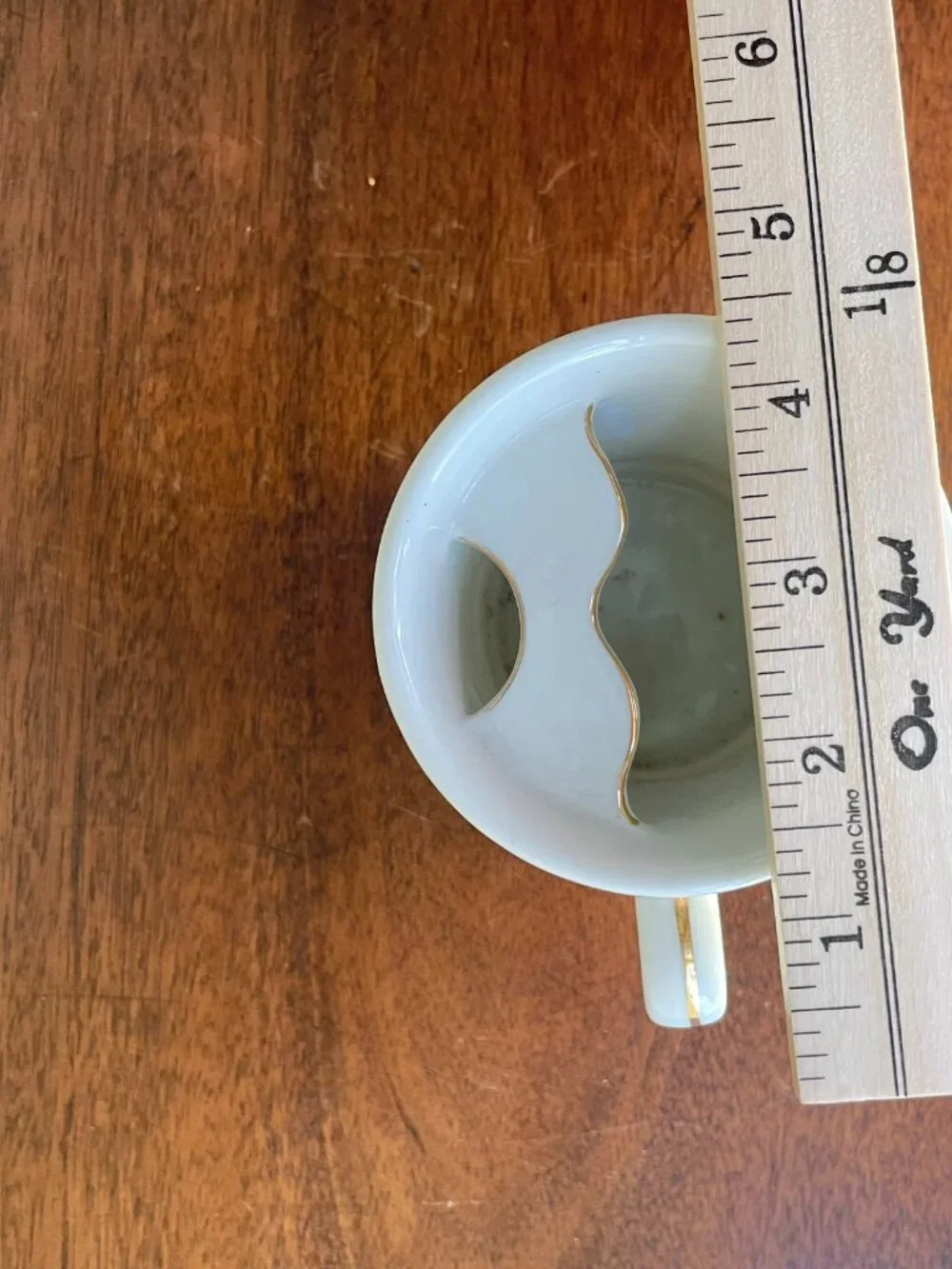 VTG Porcelain Barber's Mug Mustached Gentlemen & Shaving Brush Barbershop